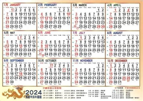 2024 龍年 天干地支|【農民曆】2024農曆查詢、萬年曆、黃曆 